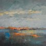 Świt nad morzem, olej na płótnie 50cm x 70cm, 2010r. [RK42]